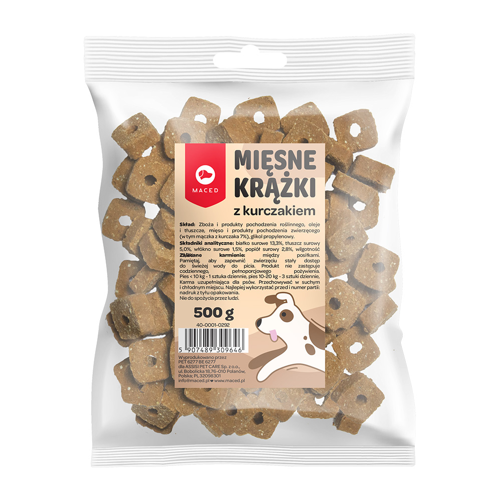 Maced Przysmak dla psa Mięsne Krążki z Kurczakiem 500g